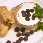 Blueberry Cheesecake Pots and Blueberry Almond Biscotti | Flamingo Musings
