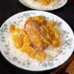 Quick Mango Chicken with Coconut Rice